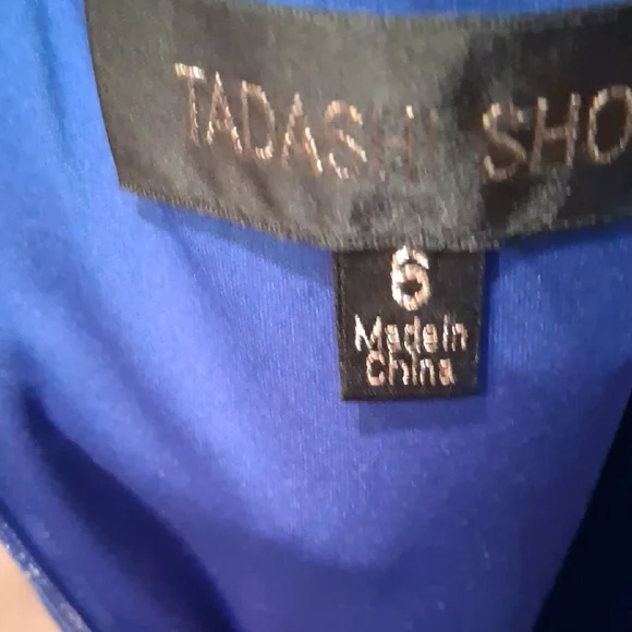 Tadashi Shoji Royal Blue Lace Midi Dress - Picture 4 of 6